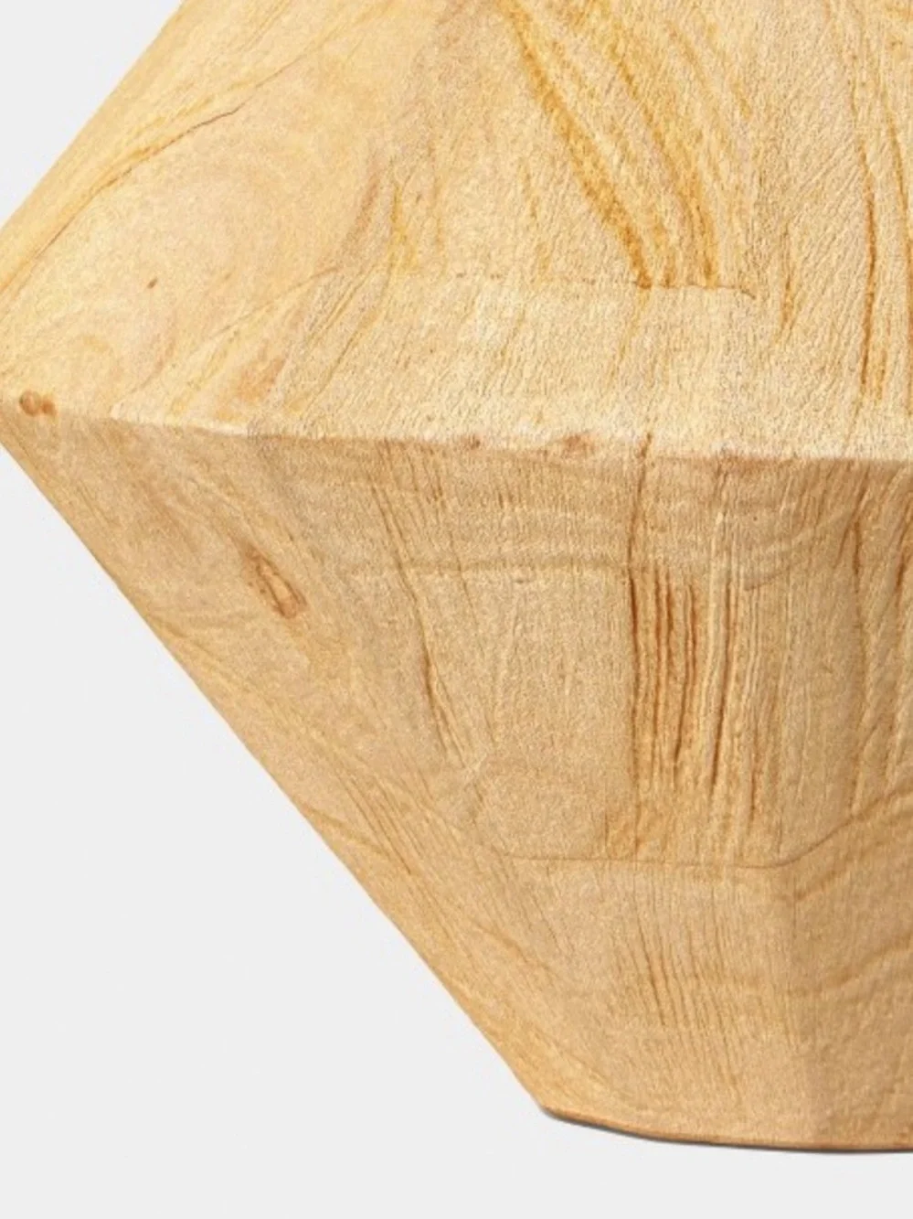 THRESHOLD NWT Short Bleached Wood Vase